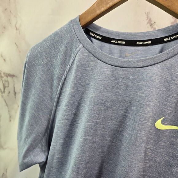 Nike Shirt Mens Large Dri Fit Light Blue Tech Short Sleeve Active UPF 40 - Picture 2 of 11